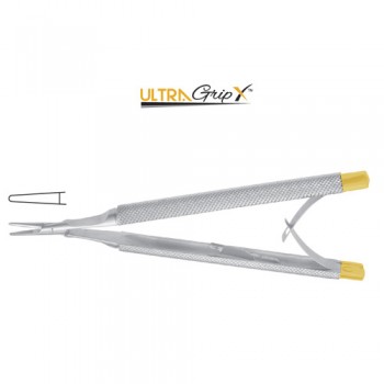 UltraGripX™ TC Castroviejo Micro Needle Holder Smooth Jaws - With Lock Stainless Steel, 12.5 cm - 5"